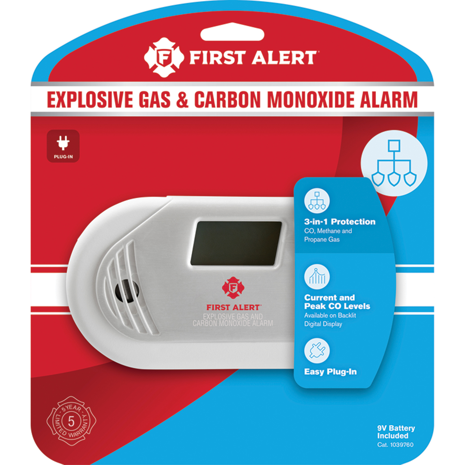 First Alert Gas and Carbon Monoxide Alarm with Digital Display photo 2