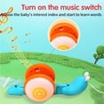 thumbnail image 5 of FZFLZDH Cute Leashing Rope Snail Model Toddler Toy,with Colorful and Light Music of Tethered Crawl Snail Kids Push Pull Walking Snail Toy is Perfect Birthday Christmas ​Early Education Gift, 5 of 7