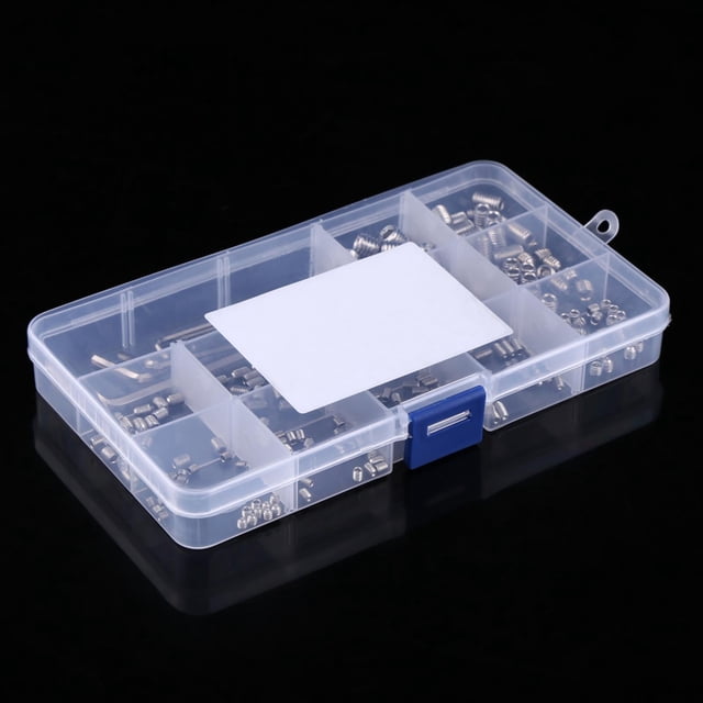 M3/M4/M5/M6/M8 Vis Sans Fin, Vis de Réglage en Acier, 240pcs Vis de Réglage, pour l'Industrie