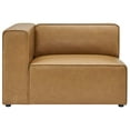 thumbnail image 5 of Modway Mingle 5-Piece Modern Faux Leather Sectional Sofa in Tan, 5 of 10