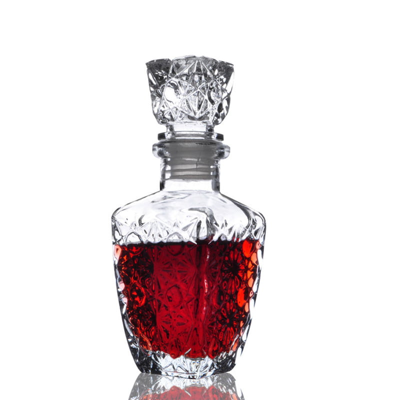 Whisky Scotch  Bottle Carafe Retro Crystal Decanter Bottle Vintage Barware