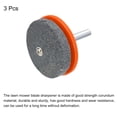 thumbnail image 3 of Cortacésped Cuchilla Afilador, 3uds Universal Corindón Cortacésped Cuchilla Amoladora Piedra Rueda para Césped Cortadora Eléctrico Taladro Manual Taladro, Naranja, 3 of 7
