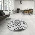 thumbnail image 4 of Ahgly Company Machine Washable Indoor Rectangle Transitional Platinum Gray Area Rugs, 4' x 6', 4 of 7