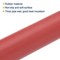 thumbnail image 3 of Uxcell Insulation Foam Tube Lagging Insulation 1.1" x 1.5" Heat Preservation for Antifreeze Insulation Handle Grip Red, 3 of 7