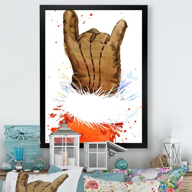 Designart Christmas Holiday Fancy Santa Claus IV Traditional Framed Wall Art