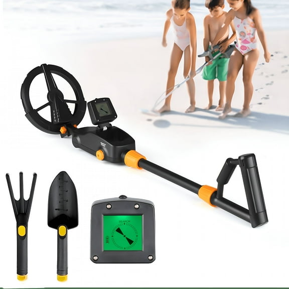 BESTSKY Metal Detector for Kids,7.4 inch Waterproof Metal Detector,One-Click Operation Adjustable Gold Detector,with LCD Buzzer Sound,for Junior & Youth