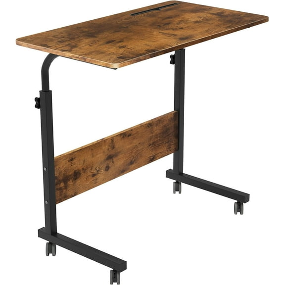 SogesGame 31.5 Inch End Table Computer Desk, Modern Simple Gaming Desk Home Office Desks, Writing Study Table Small Desk, Rustic Brown