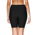 thumbnail image 4 of Asoul Women's Solid Long Board Shorts High Waist Swim Bottom Bikini Tankini Swim Shorts, 4 of 6