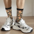 thumbnail image 6 of Bingfone Compression Socks for Women and Men Long Socks for Running Athletic Cycling Nurse- Squirrel Mushroom Yellow Flower, 6 of 6