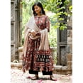 thumbnail image 6 of Nermosa Women Printed Anarkali Kurta and Pant Set with Dupatta - Indian Ethnic Traditional Wear Anarkali Kurta Set, 6 of 7