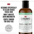 thumbnail image 3 of Cremo Mens Beard & Face Wash, Wild Mint Scent, 6 fl oz, All Skin Types, 3 of 8