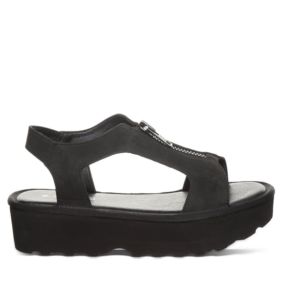 BEARPAW's Women's Venice Black Sandal Size 8 | Women's Sandal | Women's Shoes | Comfortable & Lightweight