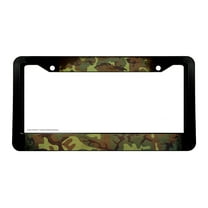 Vintage Style Distressed Rugged Camo License Plate Frame