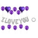 thumbnail image 1 of Matsuzay Globo con letras de amor, confesión del Día de San Valentín, globo con corazón de amor, monograma de película de aluminio, decoración para Kits de decoración para fiestas Violeta Matsuzay HA8818-06B, 1 of 1
