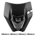 thumbnail image 1 of Universal Motorcycle Headlight High/Low Beam LED Headlamp 60W 6000K Daytime Running LampBlack, 1 of 5