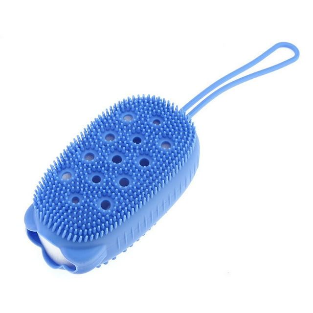 Inteprter TureClos, depurador de baño, cepillo corporal de silicona, tamaño doble, cepillo de baño para bebé, utensilio de de baño Juegos de accesorios de baño