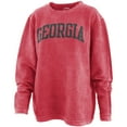 thumbnail image 2 of Women's Pressbox Red Georgia Bulldogs Comfy Cord Vintage Wash Basic Arch Pullover Sweatshirt, 2 of 3