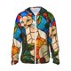 thumbnail image 1 of Fotbe Stained Glass Cat Art Chaqueta con Protección Solar UPF 50+ para Hombre y Mujer, Camisa con Capucha y Bolsillos-Large, 1 of 7