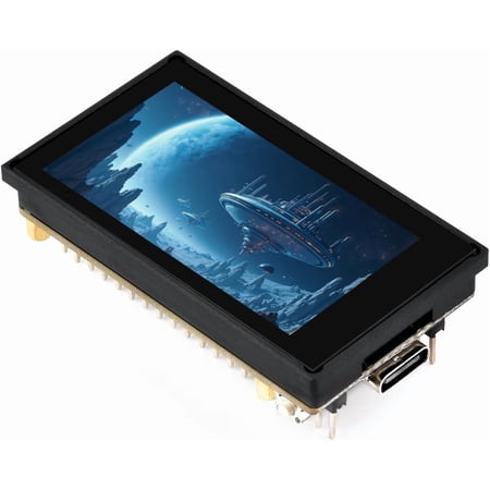ESP32-S3 1.9inch Display Development Board, 170×320 Pixels, 262K Color, 32-bit LX7 Dual-core,32-bit LX7 Dual-core, Up to 240MHz, 90° Rotation Support, with Touch Function