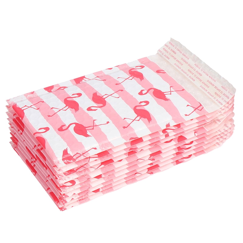 10pcs/125*180mm/5x6in Flamingo Bubble Mailer Envelopes Mailing Bag C PO 