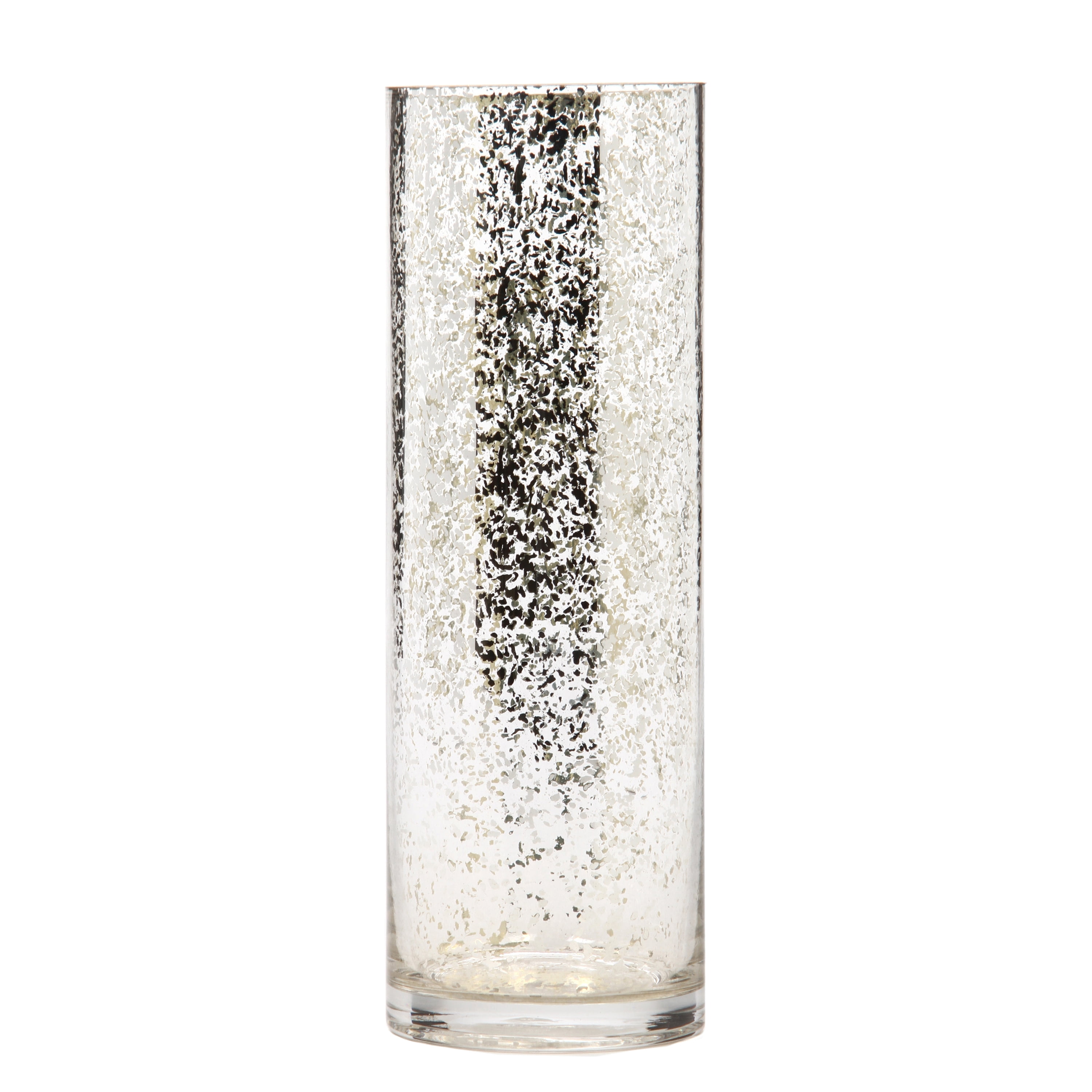 MERCURY GLASS VASE 14" ~DECORATIVE VASE ~ANTIQUE MERCURY GLASS VASE ~HOME ACCENT 
