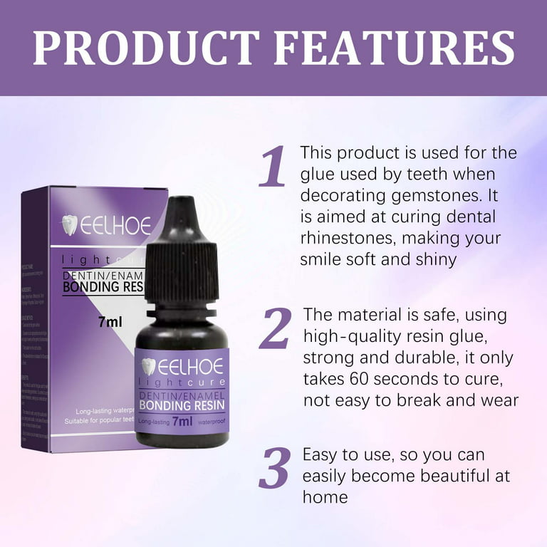 Tooth Gem Glue,Tooth Decoration Glue - Solidified Tooth Water