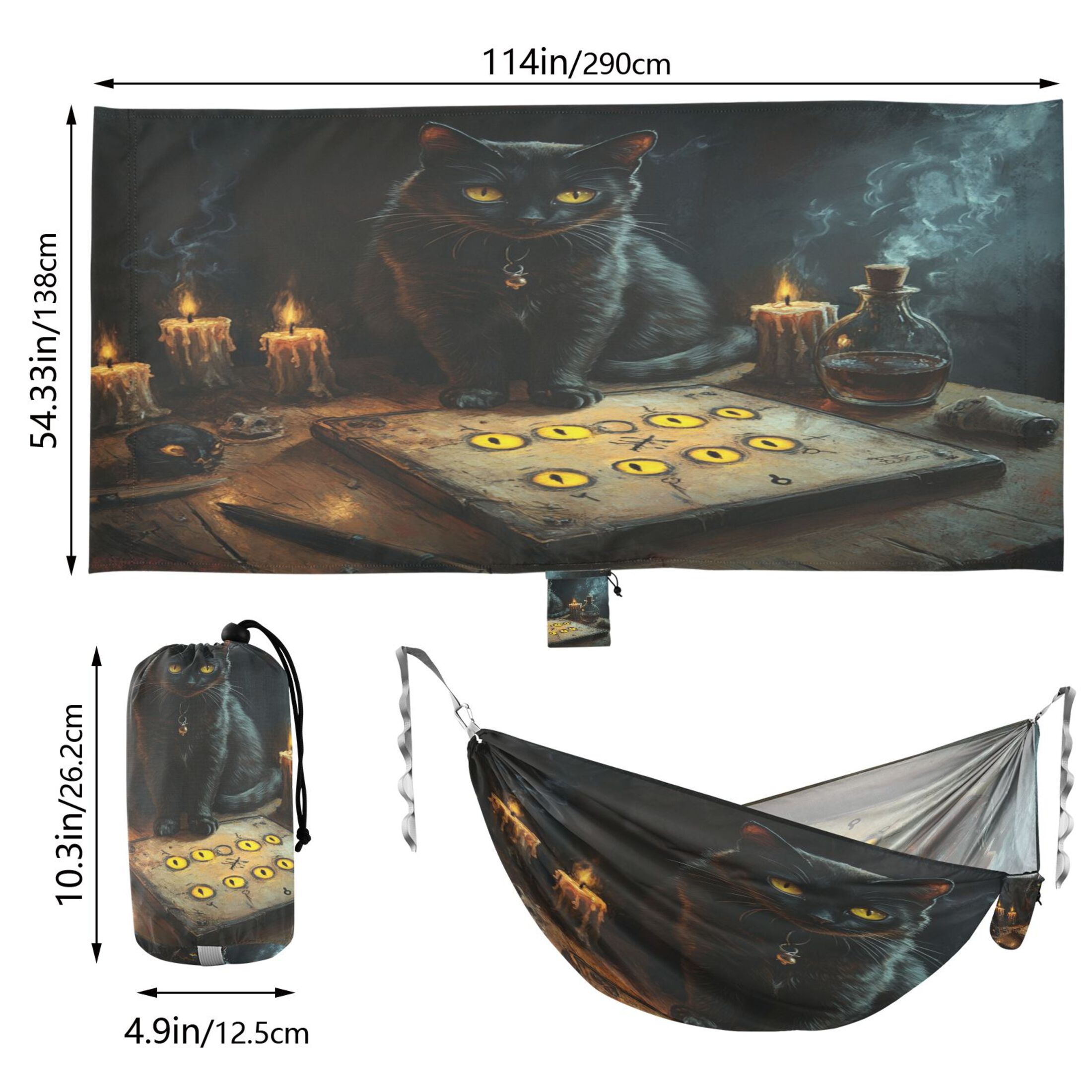 Hammock Camping Hammock Nylon Portable Hammock Travel Camping Hammock Classical Cat