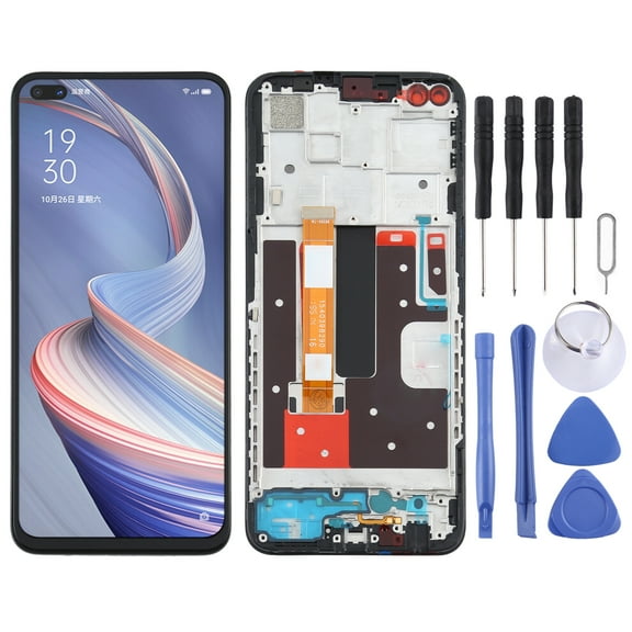 Cellphone Spare Parts  TFT LCD Screen for OPPO A92s/Reno4 Z PDKM00 Digitizer Full Assembly With Frame