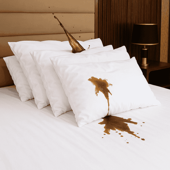 Orimono Elegance Waterproof Pillow Protectors (Pack of 4) – Standard Size – Soft Terry TPU, Hypoallergenic & Zippered