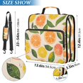 thumbnail image 2 of FORMRS Zipper Binder with Shoulder Strap 2-inch Ring 500 Sheet Capacity File Bag, Beige Citrus Leaves, 2 of 5