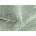 thumbnail image 3 of Ambesonne Art Deco Quilted Bedspread Set 3 Pcs, Green Simple Vintage Motif, Queen, Pale Green and White, 3 of 4