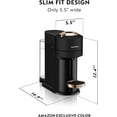 thumbnail image 3 of Vertuo Next Coffee and Espresso Machine by with Milk Frother ,1100 ml, Deluxe Matte Black Rose Gold, 3 of 4