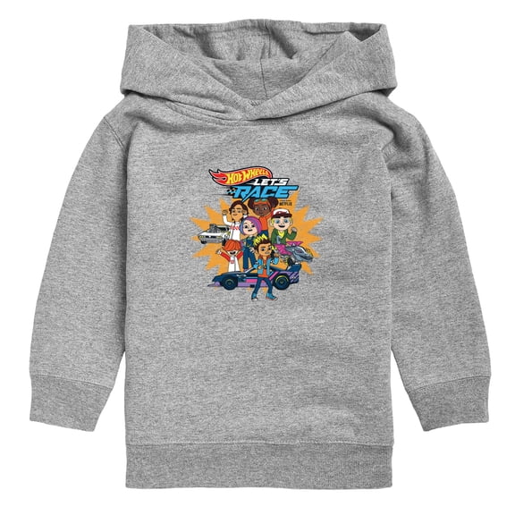 Hot Wheels - Let's Race Character Collage - Toddler Boys Fleece Hoodie Sweatshirt