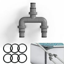 LHNFT Pool Pump Hose Tee T-Joint Connector, Pool Hose T Splitter Compatible,Swimming Accessories Replacement Pipe Fittings Swimming Fittings for Filter Pumps (1.25/1.5 two-way tee)