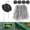 Z3-black, variant on 2Pc U-Shaped Ground Stakes with Washers – Galvanized Angled Mulch Film Stakes for Securing Weed Control Fabric, Netting & Ground Sheets, Spring Gardening Essential