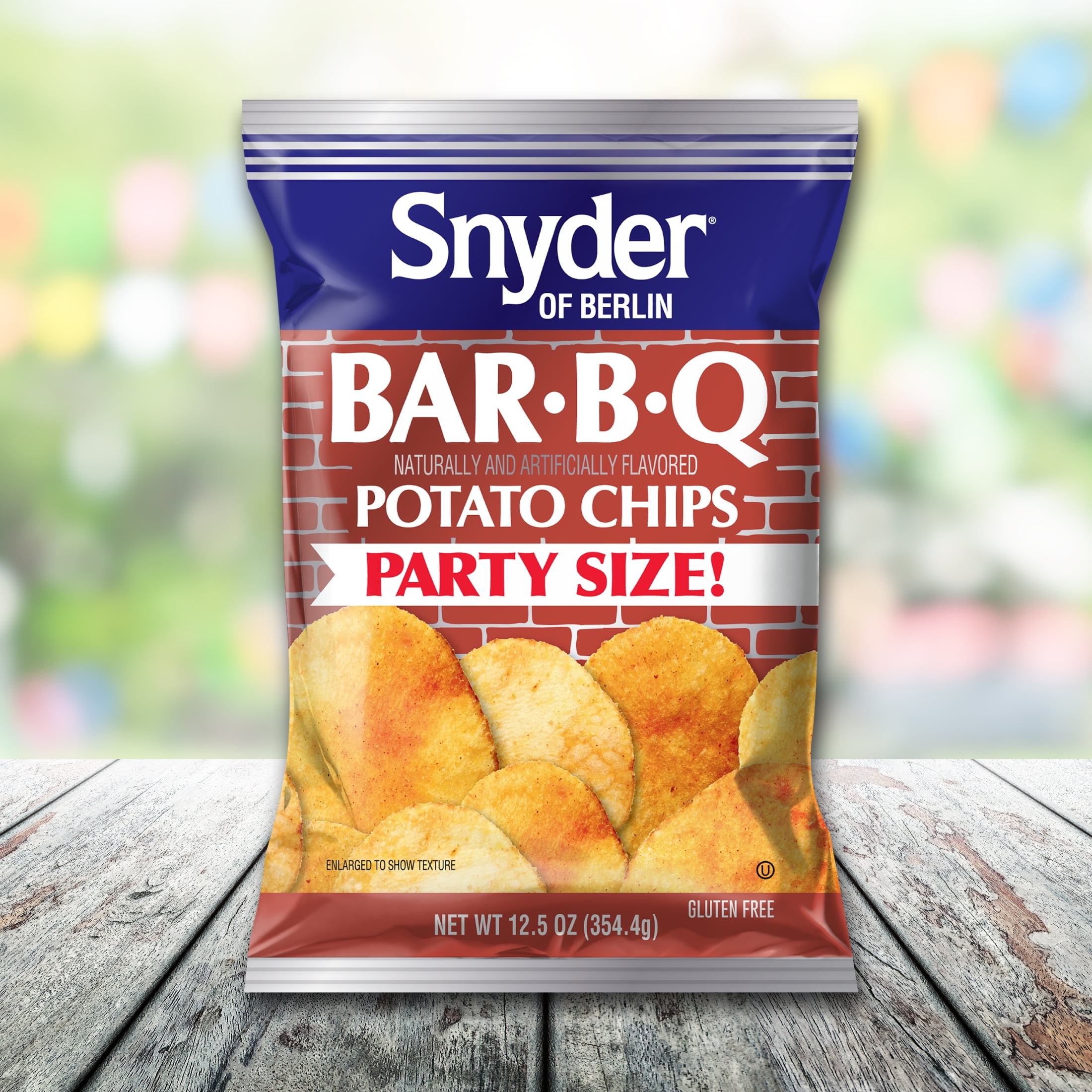 Snyder of Berlin Bar-B-Q Potato Chips, Gluten-Free, Party Size, 12.5 oz Bag