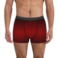 thumbnail image 1 of Balery Red Geometric Perforated Square Calzoncillos bóxer para hombre, ropa interior de algodón suave y transpirable con cinturilla de nailon-Medium, 1 of 5