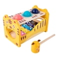 thumbnail image 1 of Banco de grifo de juguete Musical de madera Montessori con xilófono deslizable, juguetes de martilleo de desarrollo de Motor fino preescolar para Macarena Juguetes musicales para golpear, 1 of 8