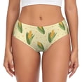 thumbnail image 1 of Balery Yellow Corn Ropa Interior de Algodón para Mujer con Dibujo – Braguitas Cómodas y Elásticas, Estilo Clásico-Small, 1 of 6