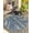 Blue, variant on Unique Loom Outdoor Bohemian Collection Area Rug - Anthro (2' 7" x 12' Runner Gray/Ivory)
