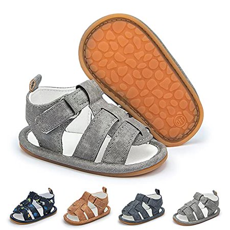 

Save Beautiful Summer Baby Sandals Infant Boys Soft sole Non-Slip First Walkers Shoes