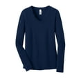 thumbnail image 5 of DT5201 District Ladies Tee Shirt Juniors The Concert Tee Long Sleeve V-Neck, 5 of 6