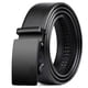 thumbnail image 1 of Cinturón clásico para hombre, hebilla automática negra, de piel sintética, de hierro, estilo elegante, suave y cómodo, 120 x 3,5 cm, cinturón de vestir cuadrado de aspecto brillante, 1 of 12