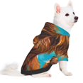 thumbnail image 2 of Balery Cute Cow Sunflowers Art Sudadera con Capucha para Perros Pequeños – Ropa para Mascotas, Disfraz para Perros y Gatos, Ideal para Fiestas y Cosplay-Large, 2 of 7