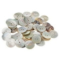 thumbnail image 3 of Rongfmy 50x Round Shell Buttons Craft Sewing Button Clothing Accessories 0.79inch - Gray, 3 of 9