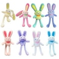 thumbnail image 7 of Pull Up Rabbit Plush Toy Soft Stuffed Bunny Keychain Cute Hanging Decor Stress 30cm Relief Schoolbag For Kids Pendant Gift, 7 of 7