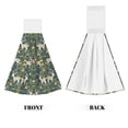 thumbnail image 2 of Disketp Deer And Flowers Hanging Kitchen Towel Tie Towels Tea Bar Dish Cloths Dry Towel for Laundry Room Decor (18*14in), 2 of 7