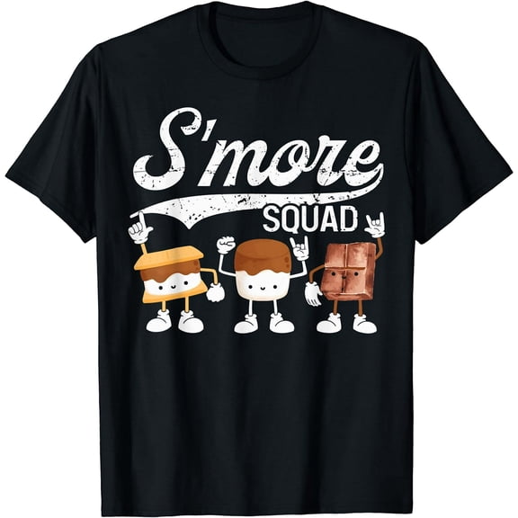 Smore Squad Camping Campfire Chocolate Marshmallow S'mores T-Shirt