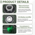 thumbnail image 3 of UCF201-8 Pillow Block Bearings, 1/2 inch Bore Self Alignment, Solid Cast Iron Base, Chrome Steel Square Flange Mounted Pillow Block Ball Bearing, (ABEC3), 3 of 7