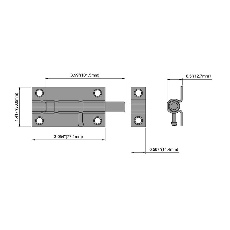 Ultra Hardware 60874 Bolt Foot, 6
